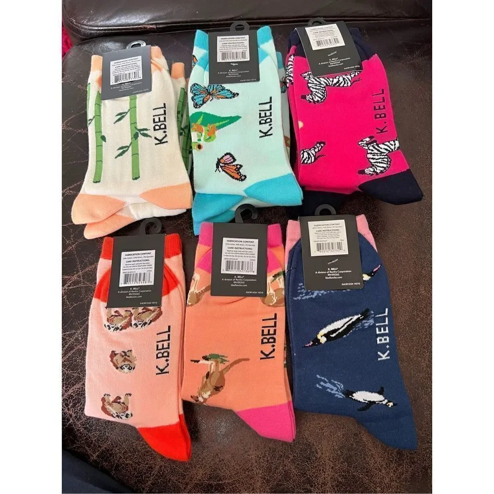 K. Bell Womens Socks Wildlife Themed